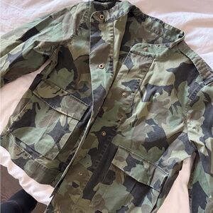 Camouflage Utility Jacket - Green Camo